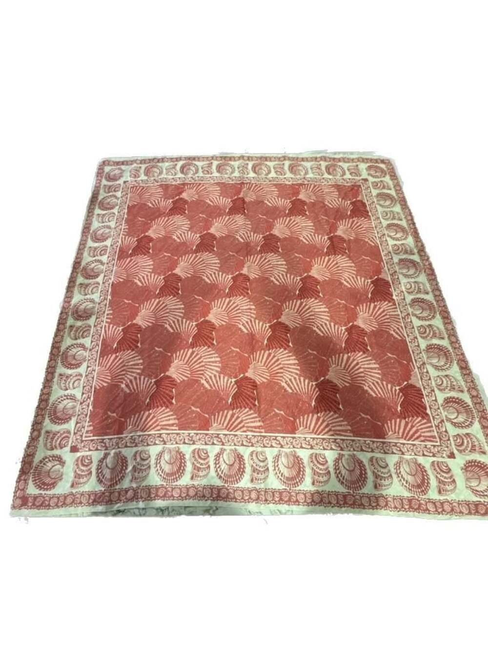 Tuckernuck Red Shell Print Square Scarf/Kerchief